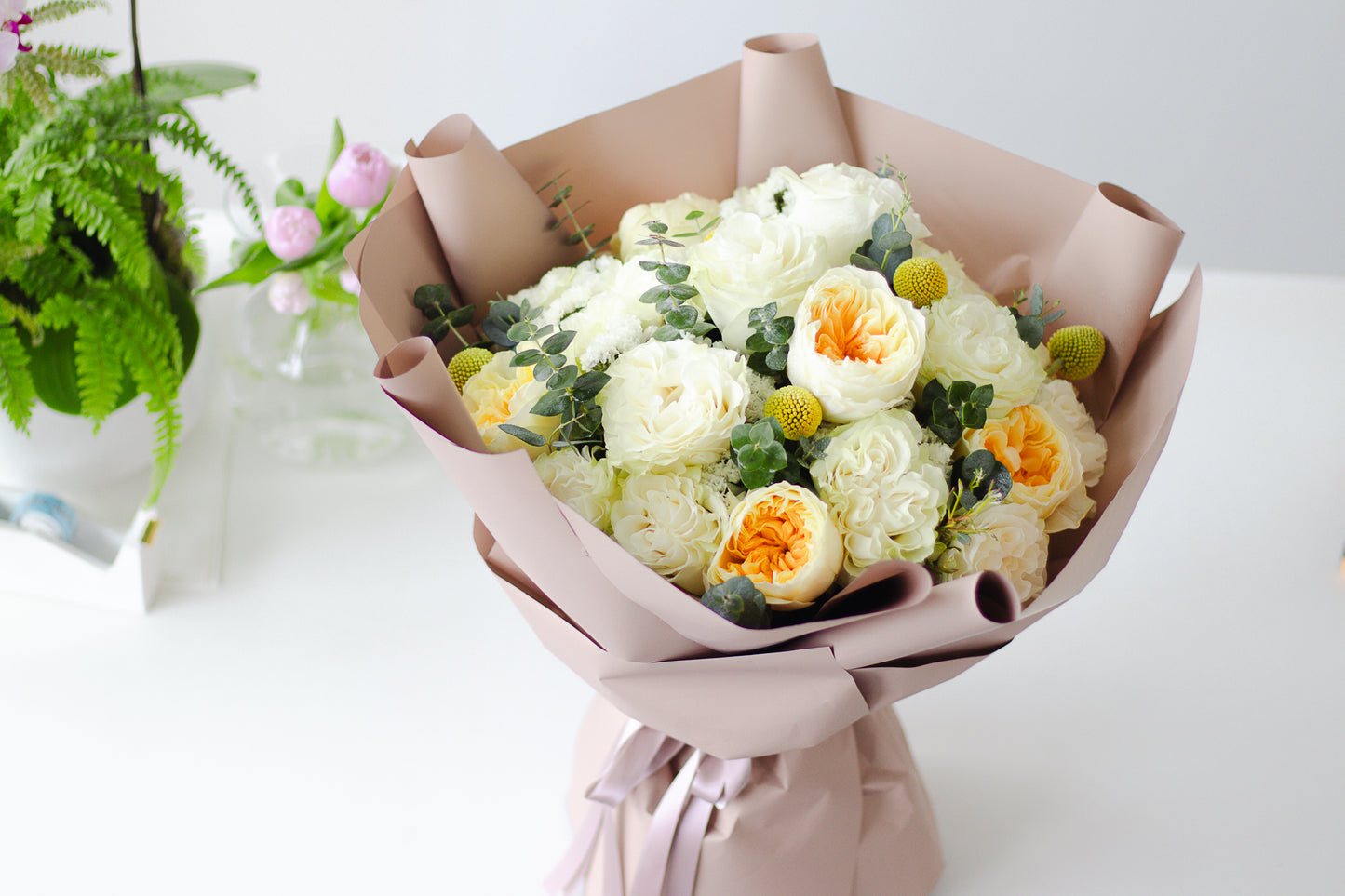 Alanna - Garden Rose Bouquet