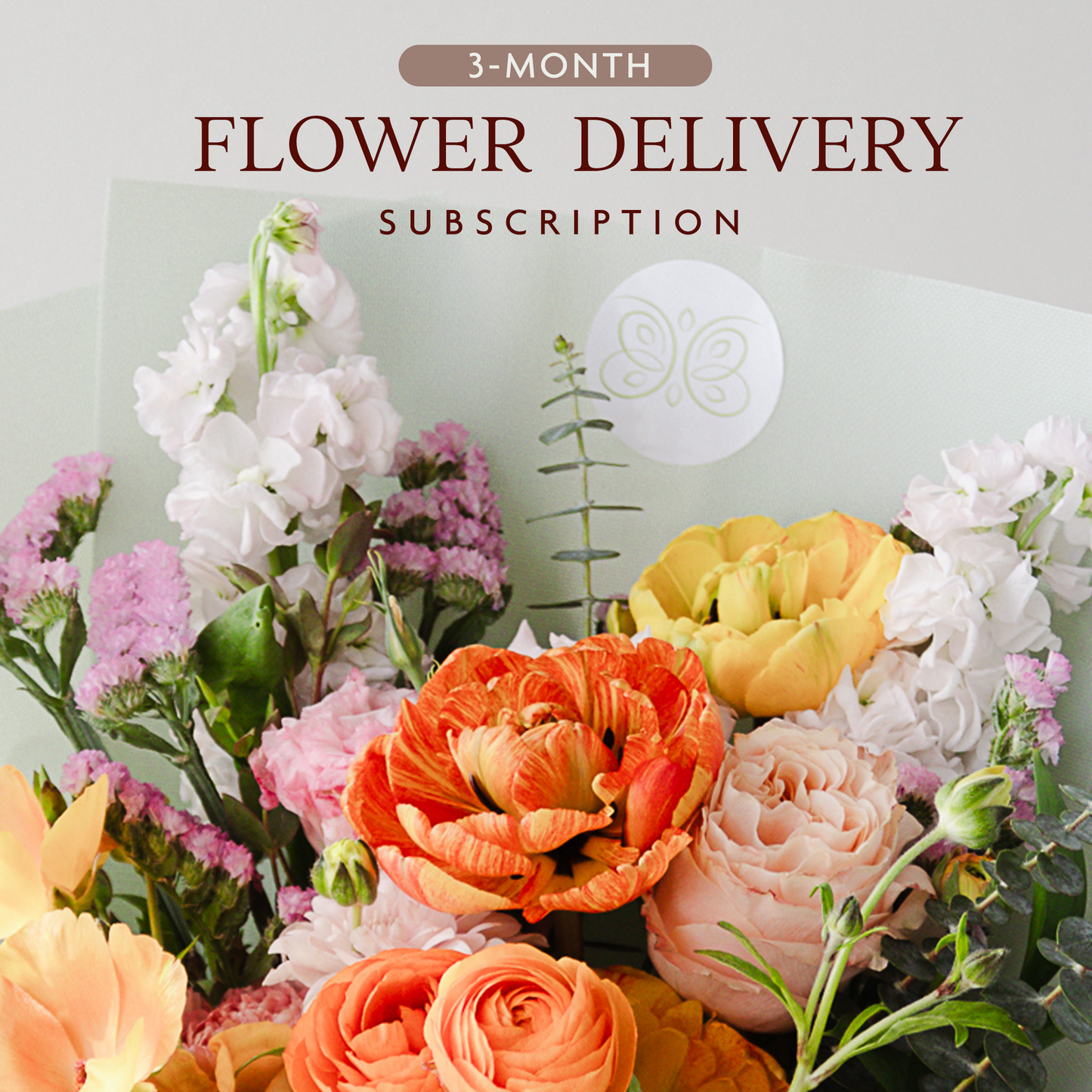 3-month flower delivery subscription