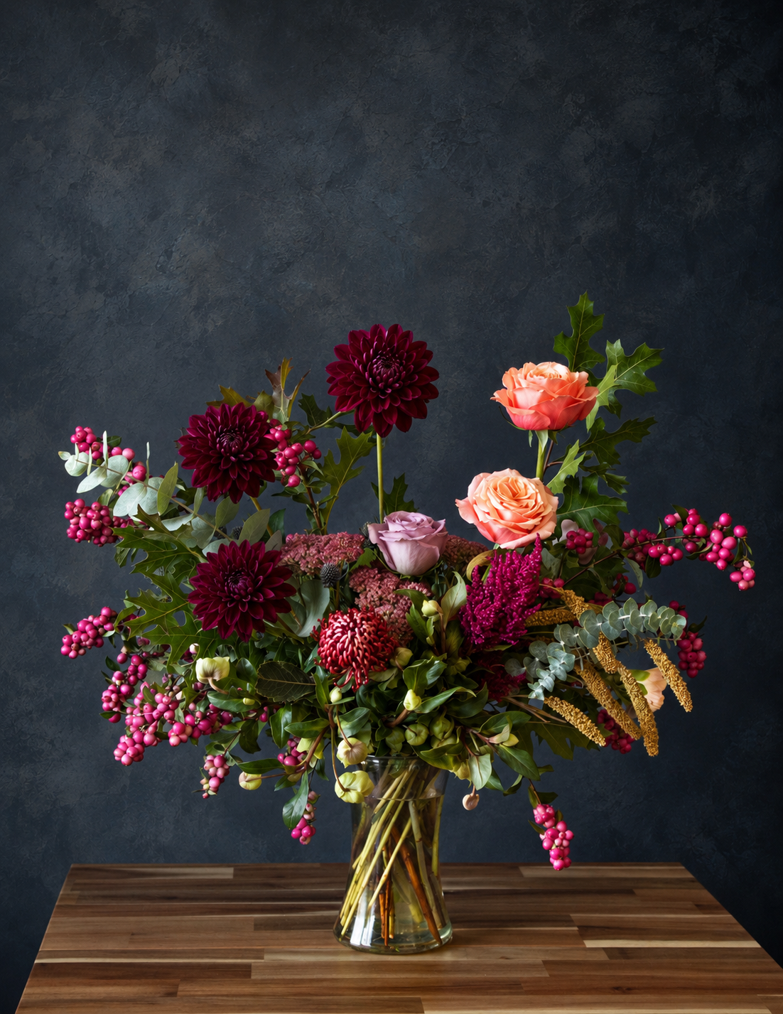 Rosalie – Autumn Garden Vase Arrangement