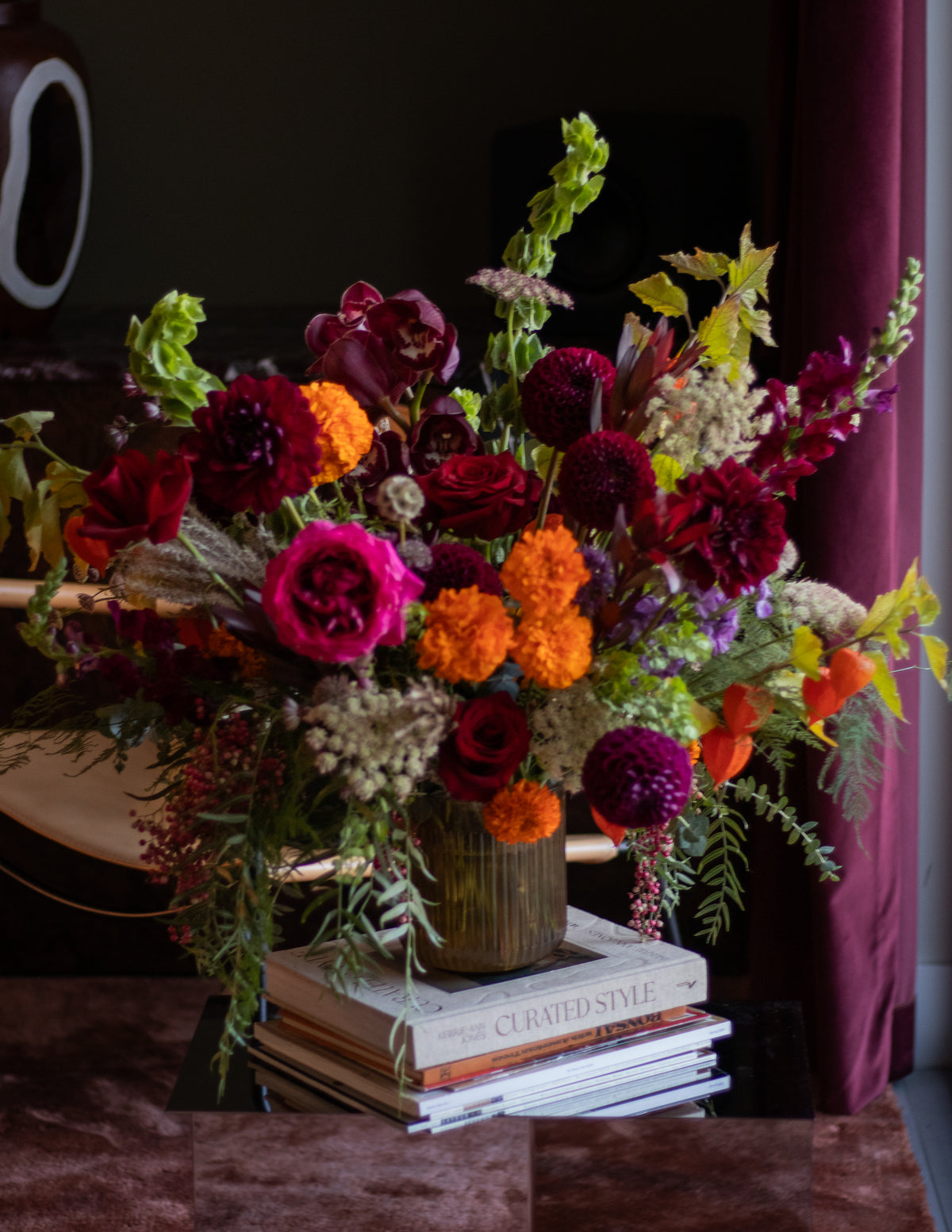 Carmella - Grand Thanksgiving Statement Vase Arrangement