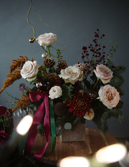 Holiday Blush Centrepiece